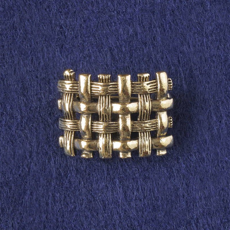 Broche Acento de metal dorado oscuro 16×22 mm+