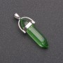 Colgante verde hexagonal 8x35x41 mm
