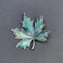 Broche-colgante Haliotis Hoja plateada 45 mm+