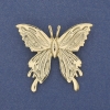 Broche «Mariposa» dorado de metal 45×42 mm+