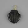 Colgante Concha de Ágata 22×22×mm+-, longitud 30 mm+-