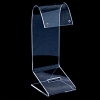 Soporte para pendientes, plástico transparente, altura 133 mm, ancho 40 mm, profundidad 50 mm